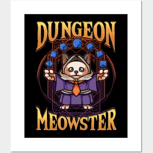 Dungeon Meowster Tabletop Gamer Posters and Art